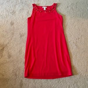 White House Black Market size medium red midi dress